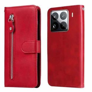 For Xiaomi 15 Pro Fashion Calf Texture Zipper Leather Phone Case(Red)