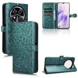 For Oukitel C37 Honeycomb Dot Texture Leather Phone Case(Green)