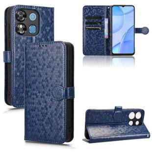 For Oukitel C57S Honeycomb Dot Texture Leather Phone Case(Blue)