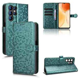 For Oukitel C61 / C61 Pro Honeycomb Dot Texture Leather Phone Case(Green)