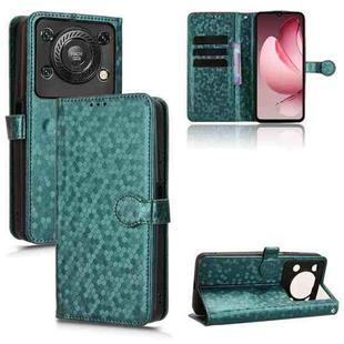 For Oukitel C60 / C60 Pro Honeycomb Dot Texture Leather Phone Case(Green)