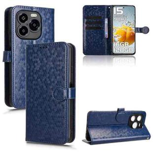 For Oukitel C65 / C65 Pro Honeycomb Dot Texture Leather Phone Case(Blue)