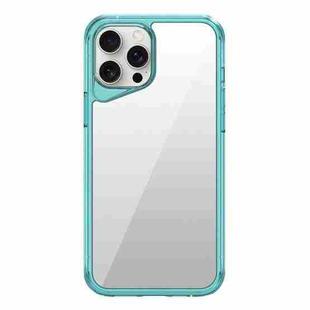 For iPhone 15 Pro Ice Transparent Series TPU + PC + Acrylic Hybrid Phone Case(Blue)