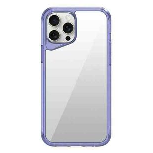 For iPhone 15 Pro Ice Transparent Series TPU + PC + Acrylic Hybrid Phone Case(Purple)