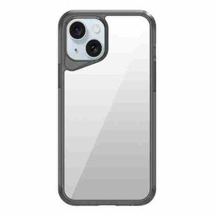 For iPhone 15 Ice Transparent Series TPU + PC + Acrylic Hybrid Phone Case(Grey)