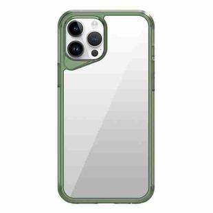 For iPhone 14 Pro Ice Transparent Series TPU + PC + Acrylic Hybrid Phone Case(Green)