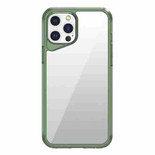 For iPhone 12 Pro Ice Transparent Series TPU + PC + Acrylic Hybrid Phone Case(Green)