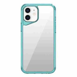 For iPhone 12 Ice Transparent Series TPU + PC + Acrylic Hybrid Phone Case(Blue)