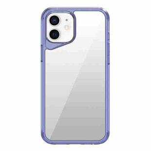 For iPhone 12 Ice Transparent Series TPU + PC + Acrylic Hybrid Phone Case(Purple)