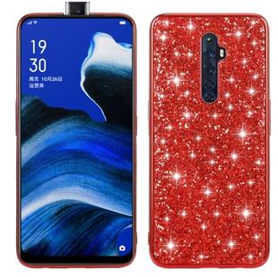 For OPPO Reno2 Z Glitter Powder Shockproof TPU Protective Case(Red)