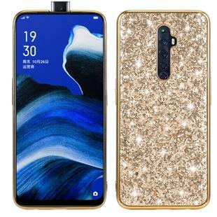 For OPPO Reno2 Z Glitter Powder Shockproof TPU Protective Case(Gold)