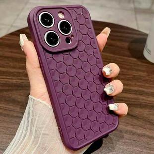 For iPhone 15 Pro Max Honeycomb Cooling TPU Phone Case(Purple)