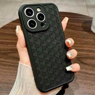 For iPhone 15 Pro Max Honeycomb Cooling TPU Phone Case(Black)