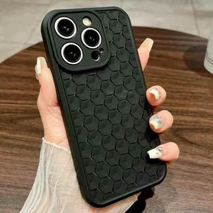 For iPhone 15 Pro Honeycomb Cooling TPU Phone Case(Black)