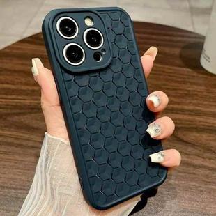 For iPhone 13 Pro Max Honeycomb Cooling TPU Phone Case(Blue)