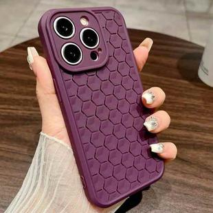 For iPhone 12 Pro Honeycomb Cooling TPU Phone Case(Purple)