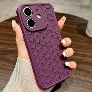 For iPhone 12 Honeycomb Cooling TPU Phone Case(Purple)