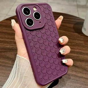 For iPhone 11 Pro Max Honeycomb Cooling TPU Phone Case(Purple)