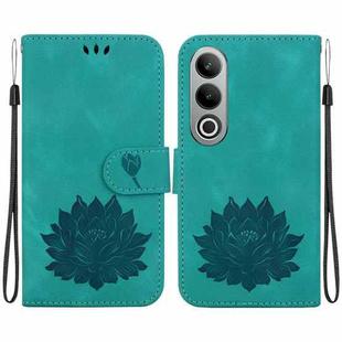 For OnePlus Nord CE4 Lotus Embossed Leather Phone Case(Green)