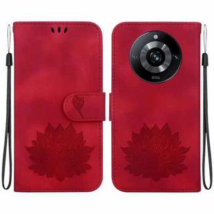 For Realme Narzo 60 Pro Lotus Embossed Leather Phone Case(Red)