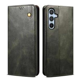 For Samsung Galaxy S25 FE 5G Oil Wax Crazy Horse Texture Leather Phone Case(Green)