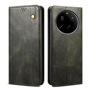 For Xiaomi 15 Ultra Oil Wax Crazy Horse Texture Leather Phone Case(Green)