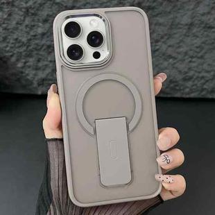 For iPhone 14 Pro Max Acrylic + TPU MagSafe Holder Phone Case(Titanium Grey)