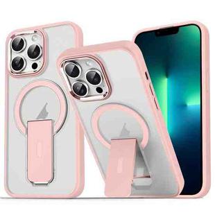 For iPhone 13 Pro Max Acrylic + TPU MagSafe Holder Phone Case(Pink)