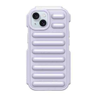 For iPhone 15 Capsule Series Candy Color TPU Phone Case(Purple)