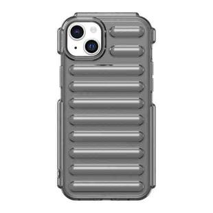 For iPhone 14 Capsule Series Candy Color TPU Phone Case(Transparent Grey)