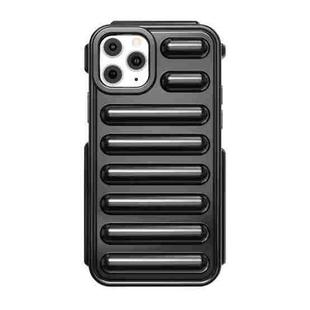 For iPhone 11 Pro Max Capsule Series Candy Color TPU Phone Case(Black)