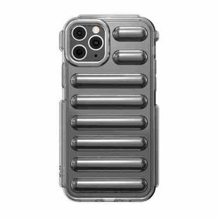 For iPhone 11 Pro Capsule Series Candy Color TPU Phone Case(Transparent Grey)