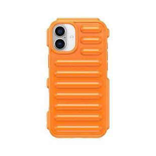 For iPhone 16 Plus Capsule Series Candy Color TPU Phone Case(Orange)