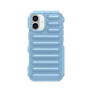 For iPhone 16 Plus Capsule Series Candy Color TPU Phone Case(Blue)