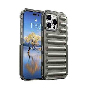 For iPhone 16 Pro Max Capsule Series Candy Color TPU Phone Case(Transparent Grey)