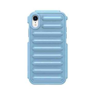 For iPhone XR Capsule Series Candy Color TPU Phone Case(Blue)