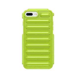 For iPhone 8 Plus Capsule Series Candy Color TPU Phone Case(Green)