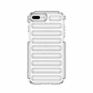 For iPhone 8 Plus Capsule Series Candy Color TPU Phone Case(Transparent)