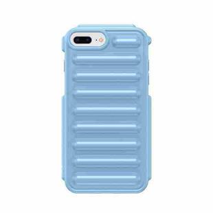 For iPhone 7 Plus Capsule Series Candy Color TPU Phone Case(Blue)