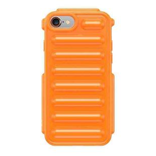 For iPhone 8 Capsule Series Candy Color TPU Phone Case(Orange)