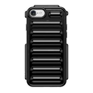 For iPhone 7 Capsule Series Candy Color TPU Phone Case(Black)