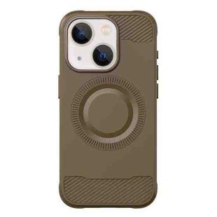 For iPhone 13 Skin Feel Frosted TPU Phone Case(Brown)