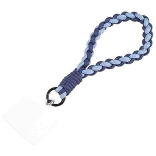 Universal Phone Anti-lost Braided Short Lanyard(Dark Blue + Light Blue)