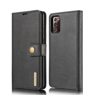 For Samsung Galaxy Note20 DG.MING Crazy Horse Texture Flip Detachable Magnetic Leather Case with Holder & Card Slots & Wallet(Black)