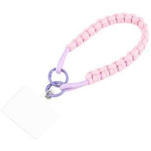 Universal Phone Anti-lost Braided Knotted Short Lanyard(Pink + Purple)