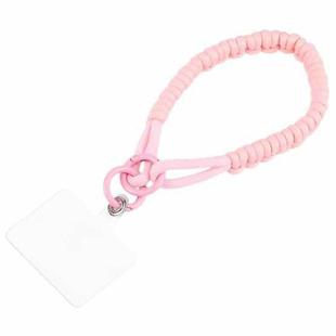 Universal Phone Anti-lost Braided Knotted Short Lanyard(Pink)