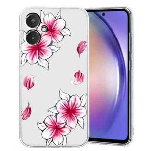 For Xiaomi Redmi 13C Colored Drawing Pattern Transparent TPU Phone Case(Sakura)