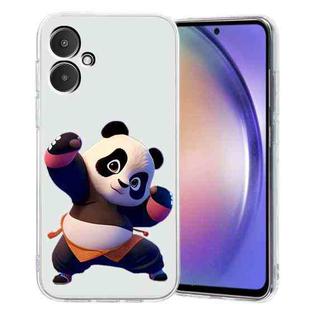For Xiaomi Redmi 13C Colored Drawing Pattern Transparent TPU Phone Case(Panda)