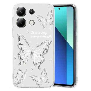For Xiaomi Redmi Note 13 Pro 5G Colored Drawing Pattern Transparent TPU Phone Case(Butterflies)