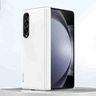 For Samsung Galaxy Z Fold4 SULADA Skin Feel Liquid Leather Shockproof Phone Case(White)